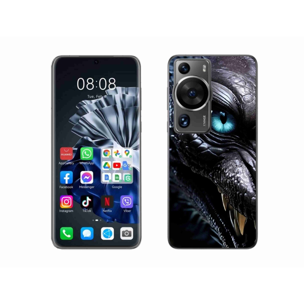 Gelový kryt mmCase na Huawei P60 Pro - dračí pohled