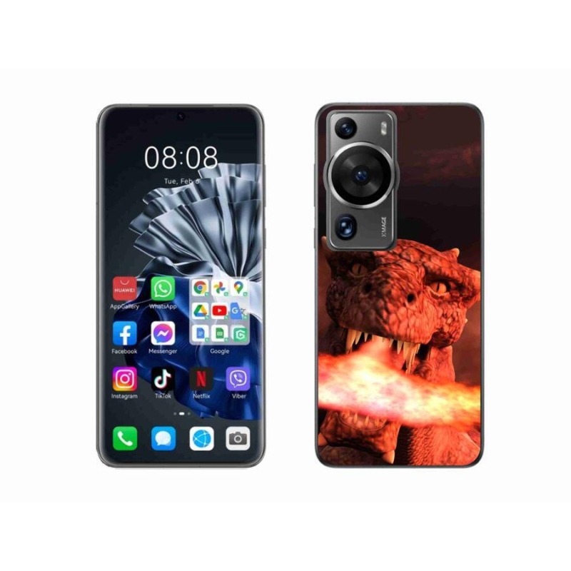 Gelový kryt mmCase na Huawei P60 Pro - drak