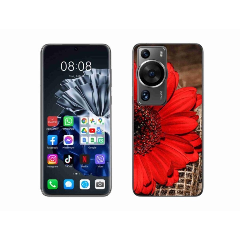Gelový kryt mmCase na Huawei P60 Pro - gerbera