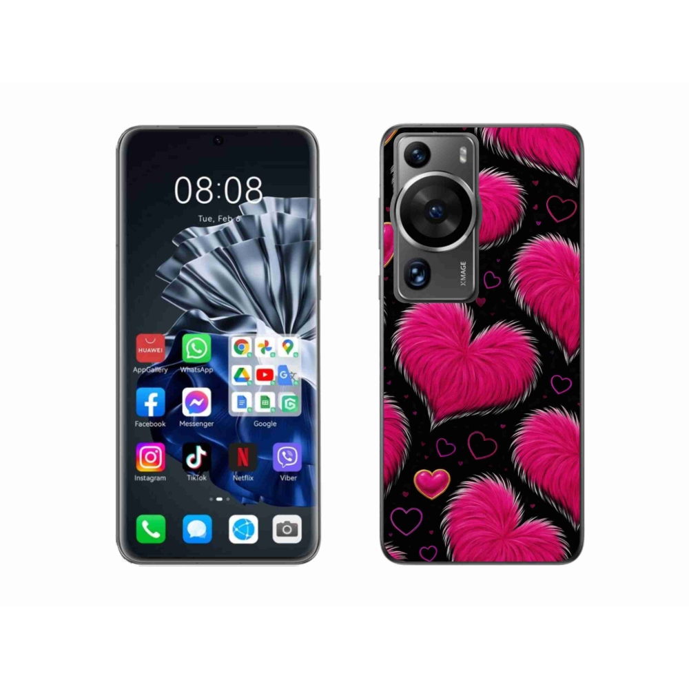 Gelový kryt mmCase na Huawei P60 Pro - hebká srdce
