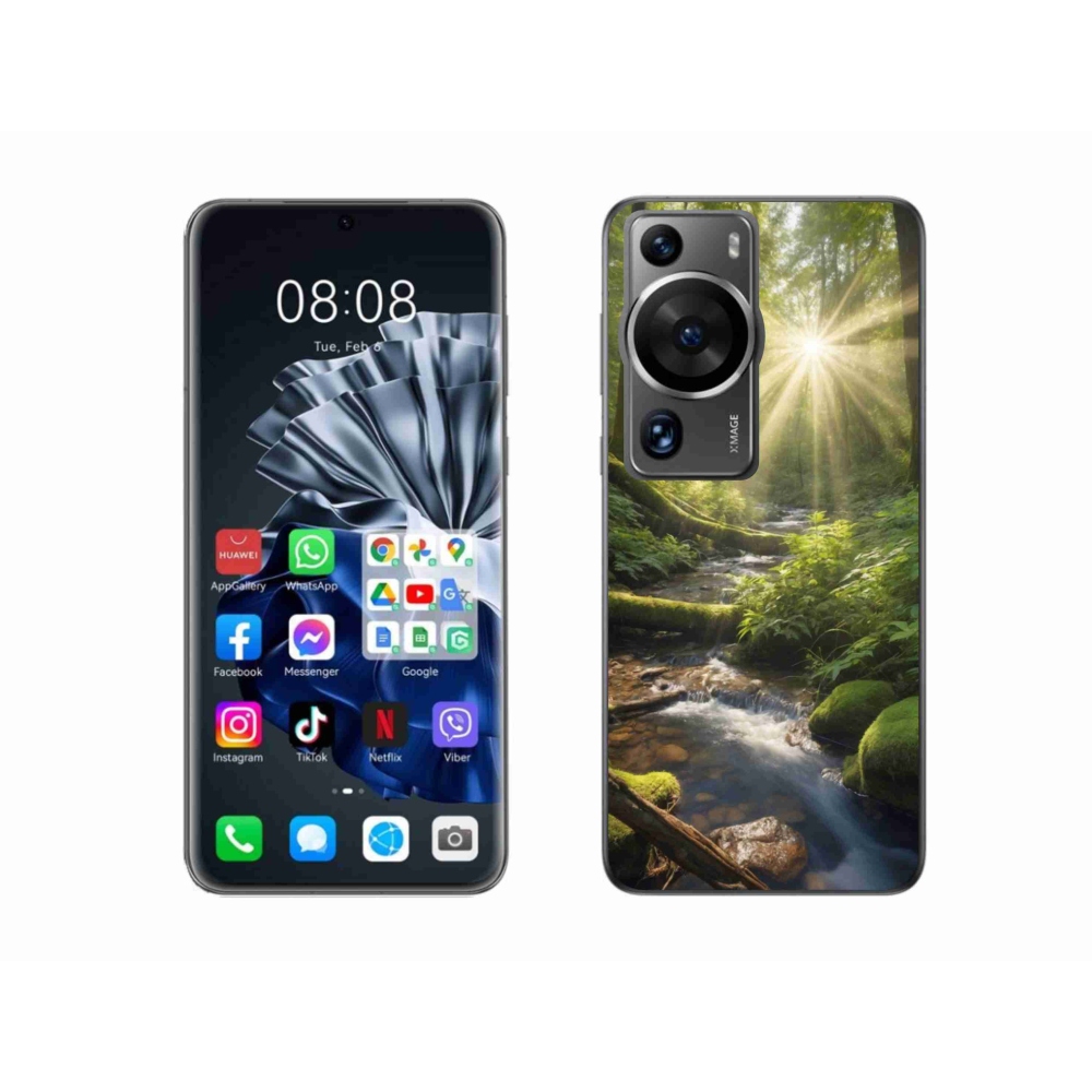Gelový kryt mmCase na Huawei P60 Pro - hlubina lesa