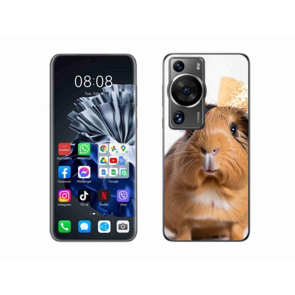 Gelový kryt mmCase na Huawei P60 Pro - hnědé morče