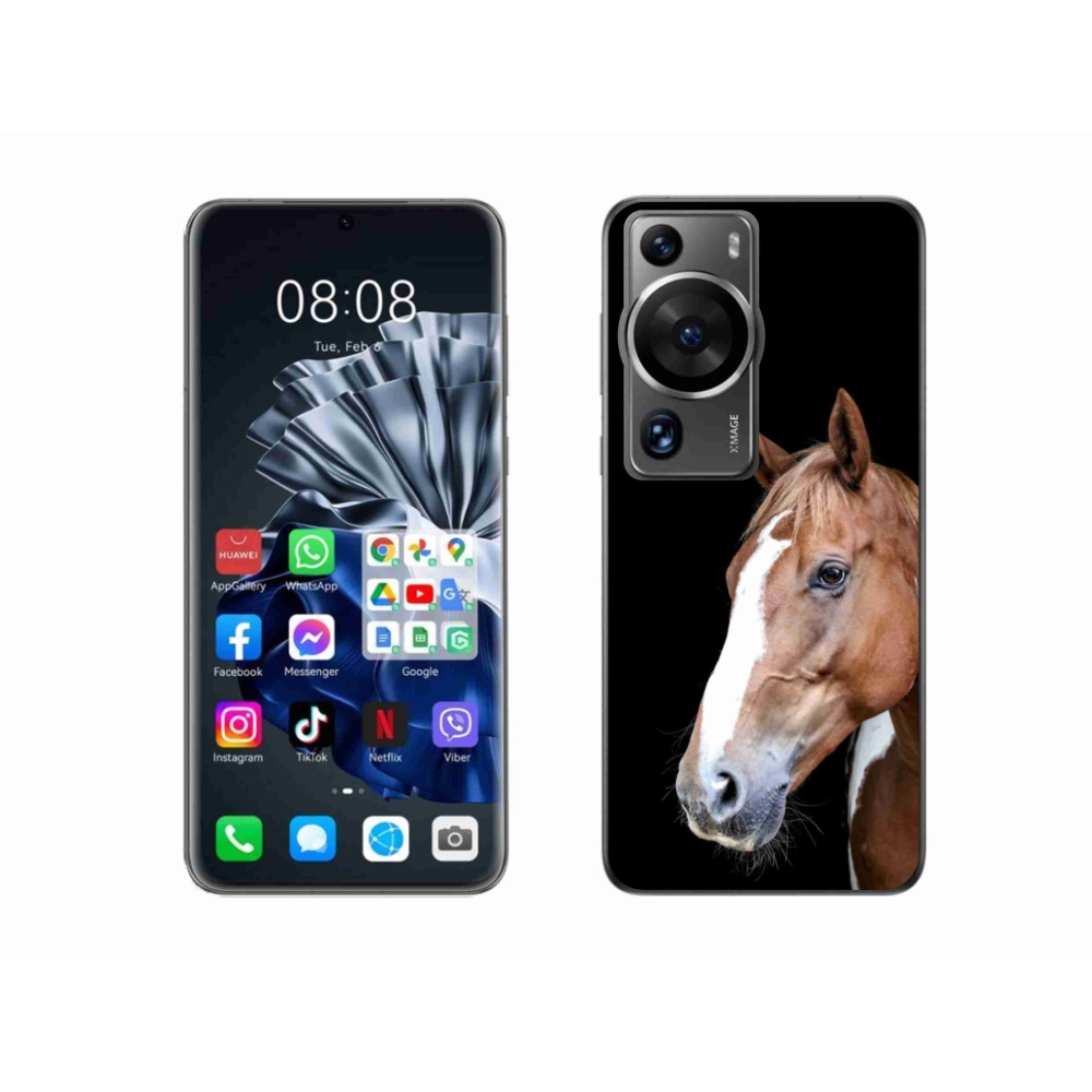 Gelový kryt mmCase na Huawei P60 Pro - hnědý kůň 3