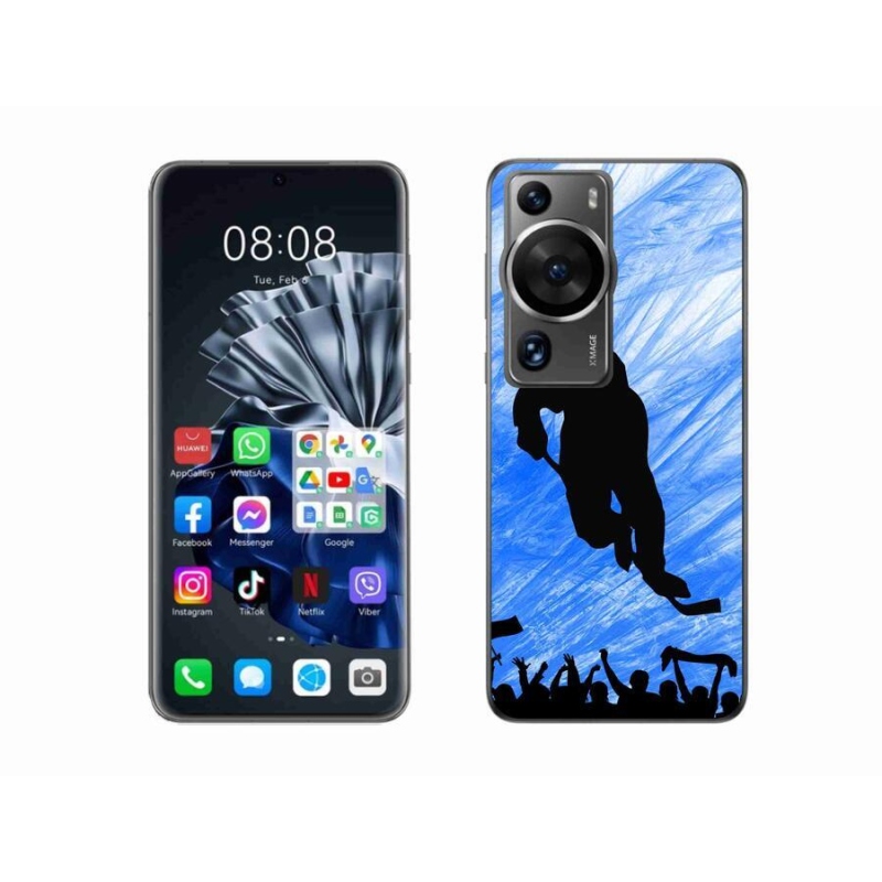 Gelový kryt mmCase na Huawei P60 Pro - hokejový hráč
