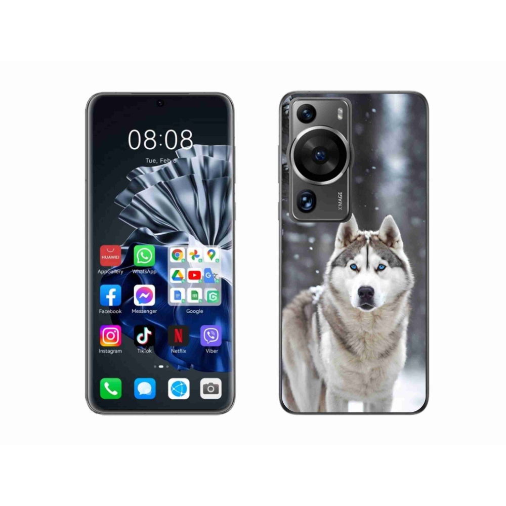 Gelový kryt mmCase na Huawei P60 Pro - husky 2