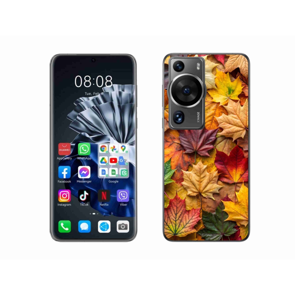 Gelový kryt mmCase na Huawei P60 Pro - javorové listy 2