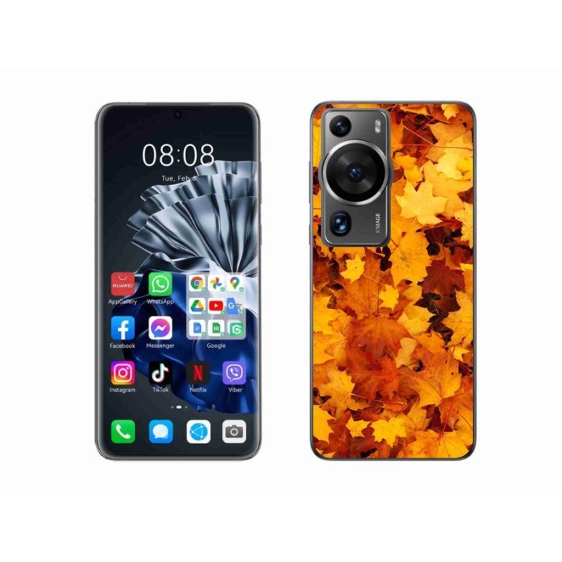 Gelový kryt mmCase na Huawei P60 Pro - javorové listy