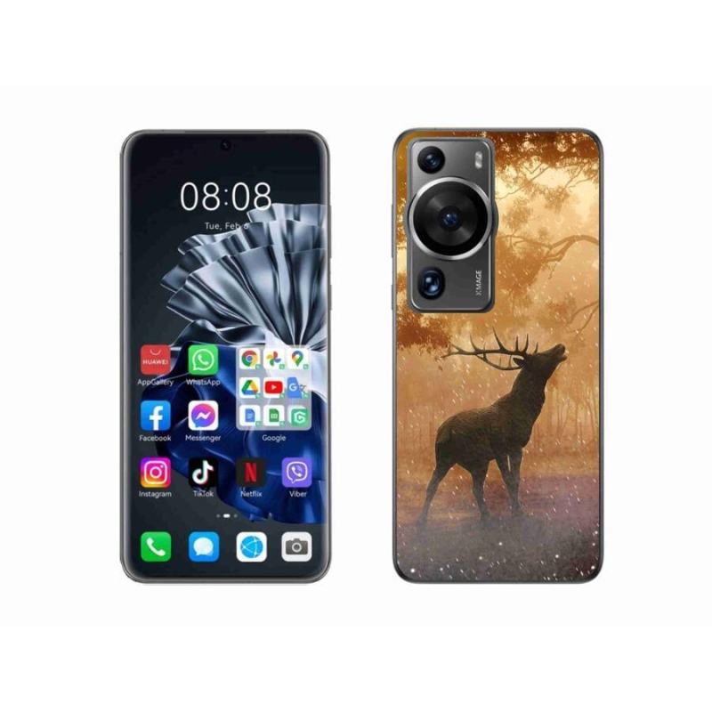 Gelový kryt mmCase na Huawei P60 Pro - jelen v říji