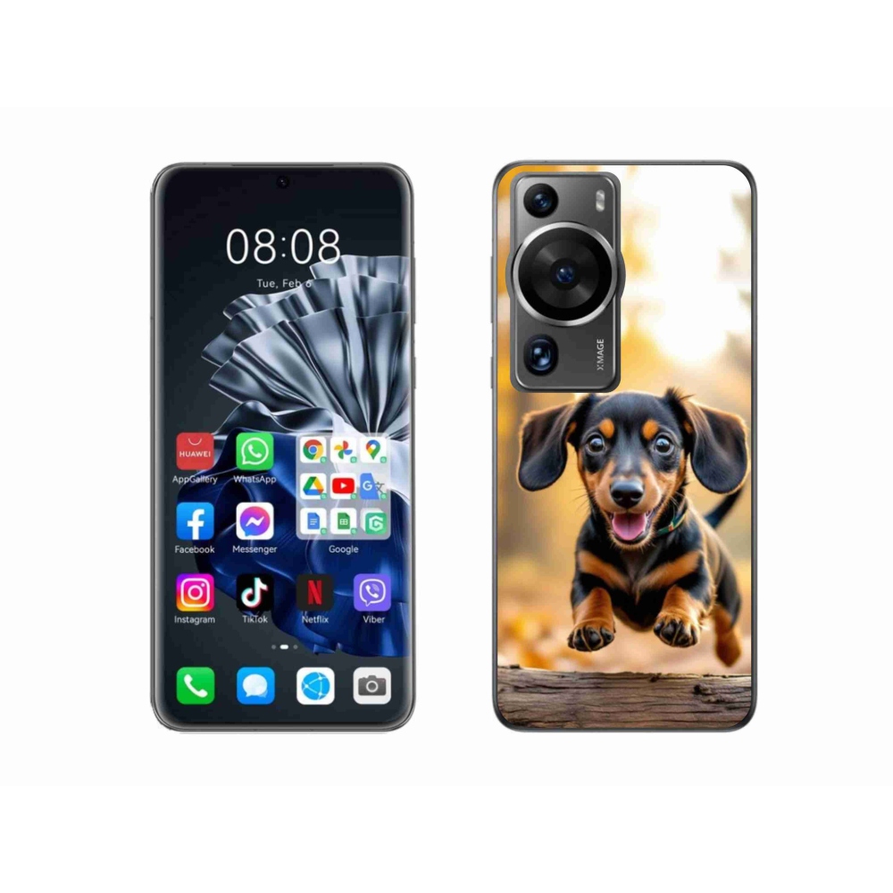 Gelový kryt mmCase na Huawei P60 Pro - jezevčík 2