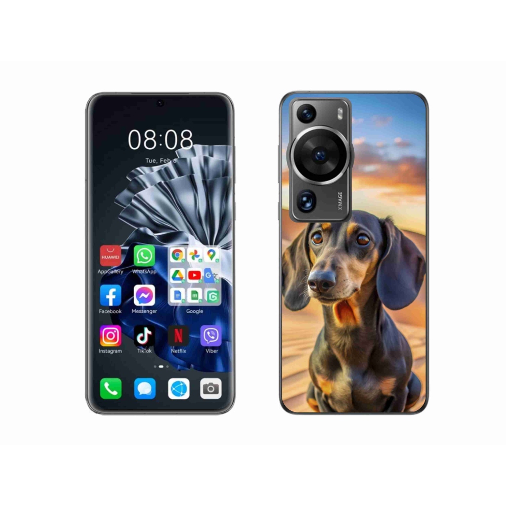 Gelový kryt mmCase na Huawei P60 Pro - jezevčík 3 