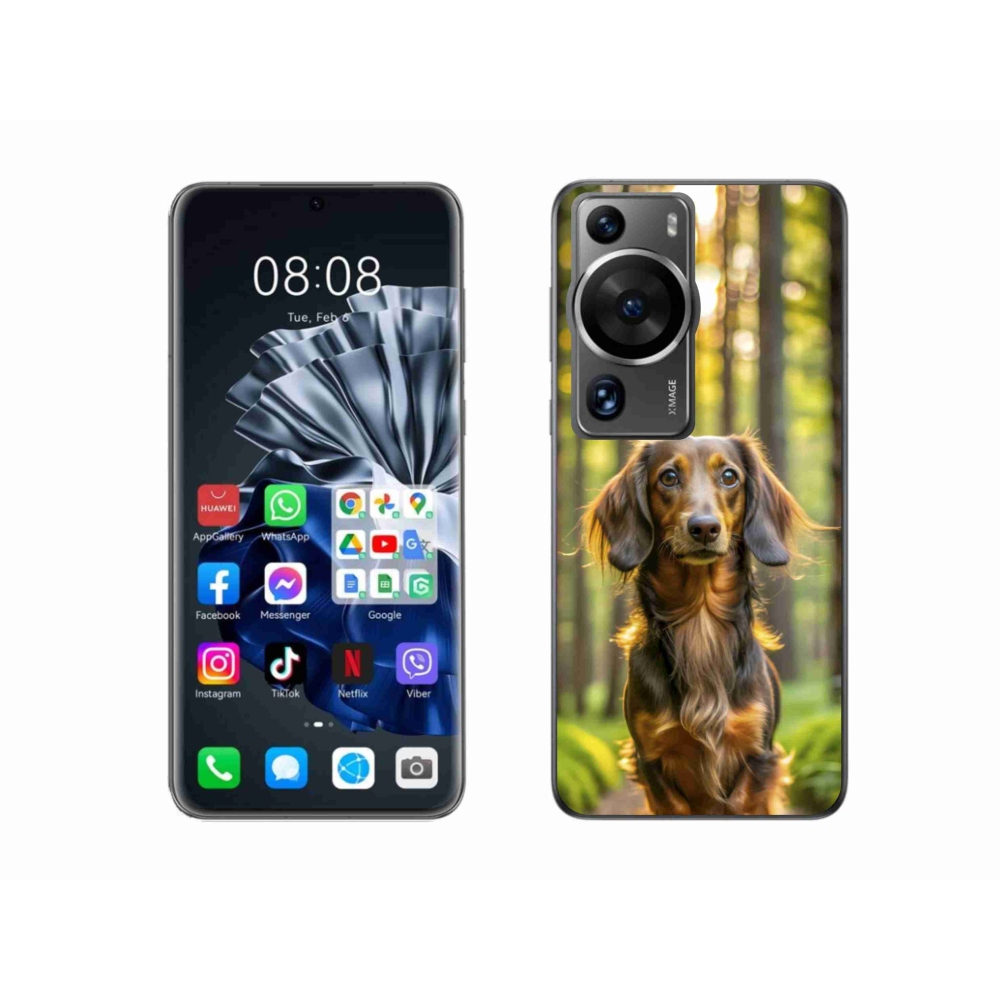 Gelový kryt mmCase na Huawei P60 Pro - jezevčík 4