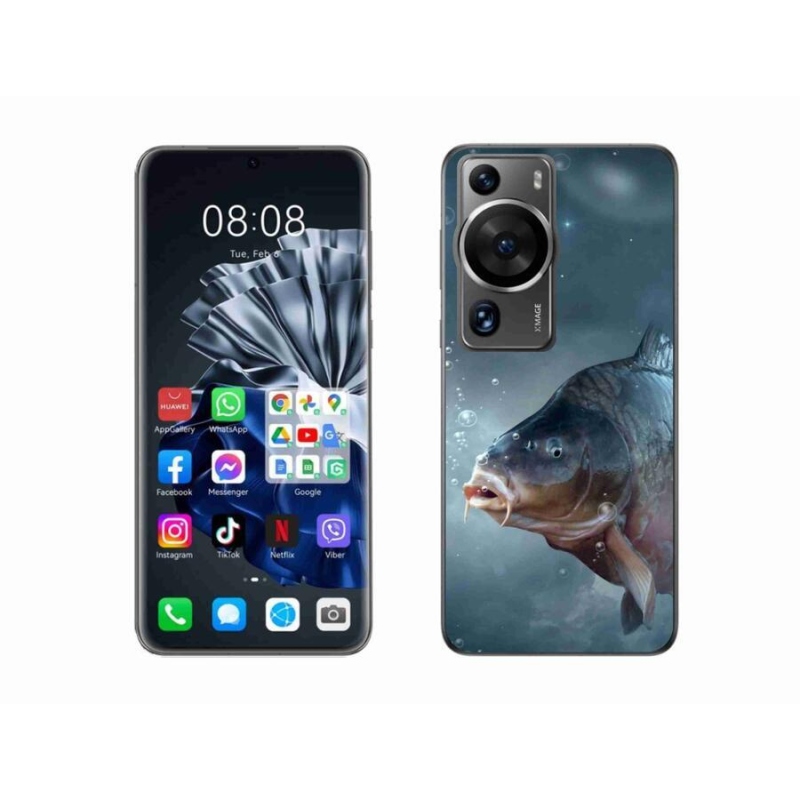 Gelový kryt mmCase na Huawei P60 Pro - kapr a bublinky