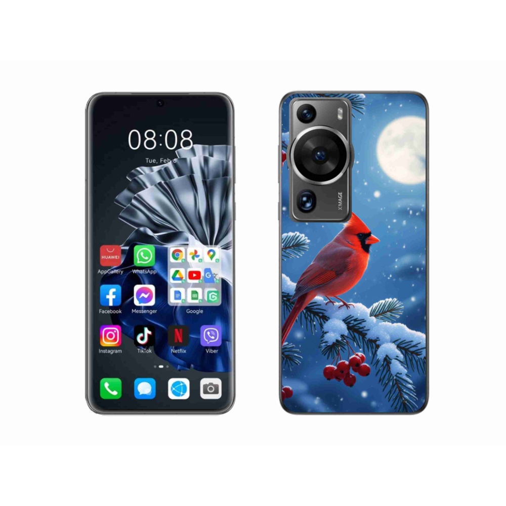 Gelový kryt mmCase na Huawei P60 Pro - kardinál červený