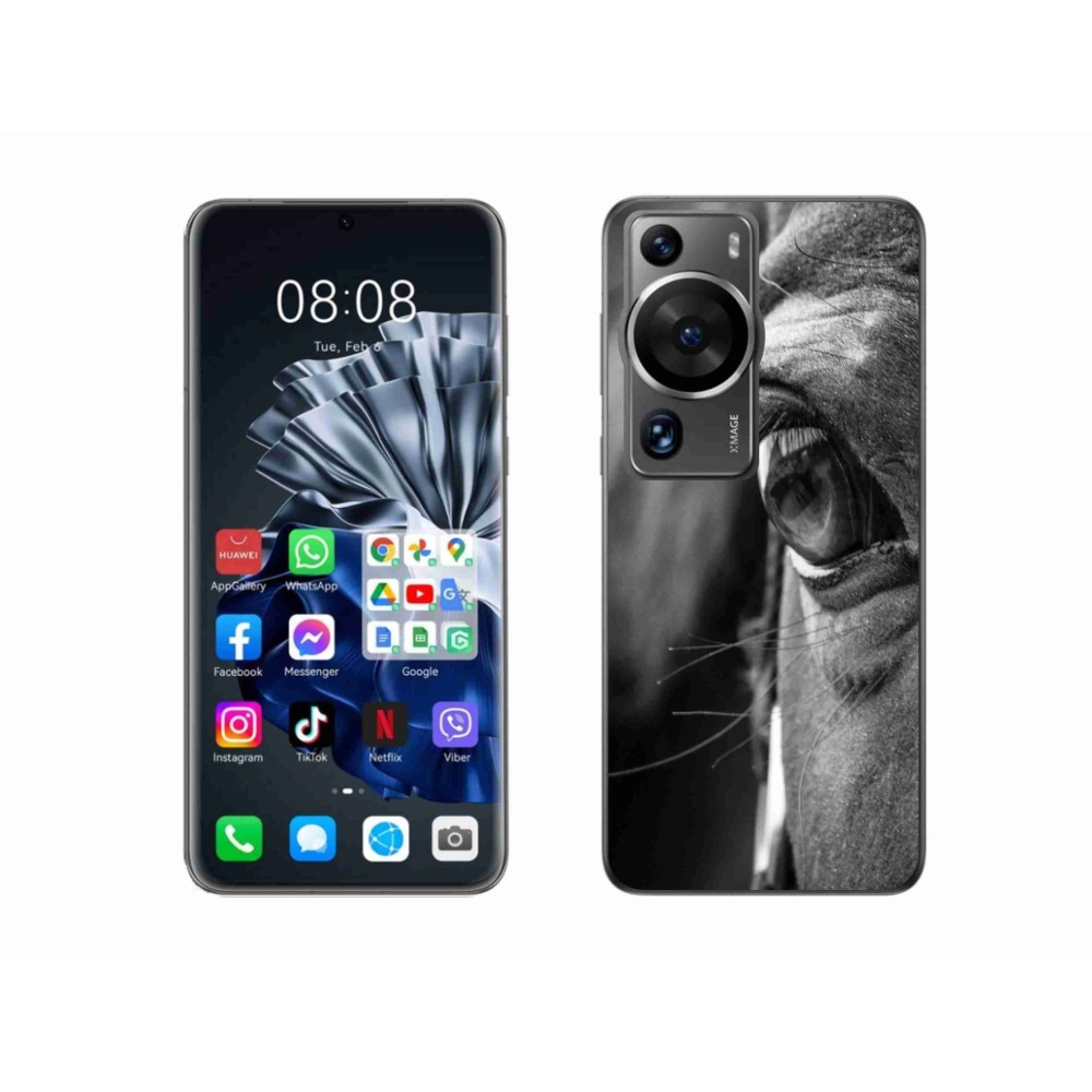 Gelový kryt mmCase na Huawei P60 Pro - koňský pohled
