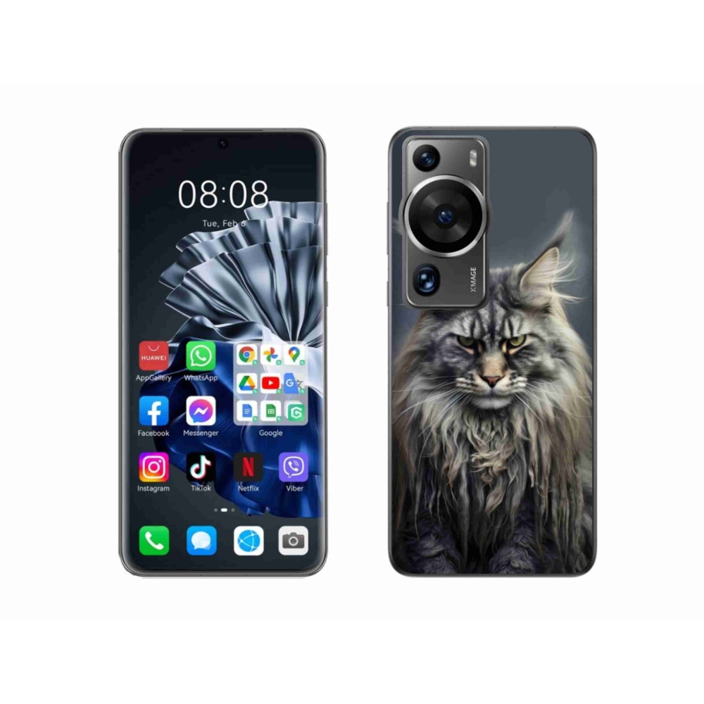 Gelový kryt mmCase na Huawei P60 Pro - kočíčí pohled 4