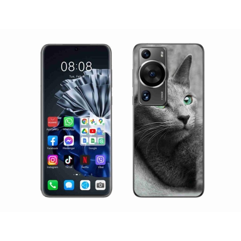 Gelový kryt mmCase na Huawei P60 Pro - kočka 2