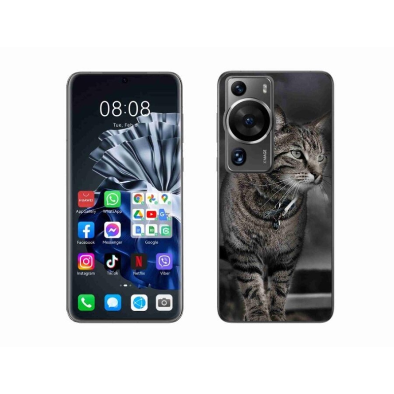 Gelový kryt mmCase na Huawei P60 Pro - kočka