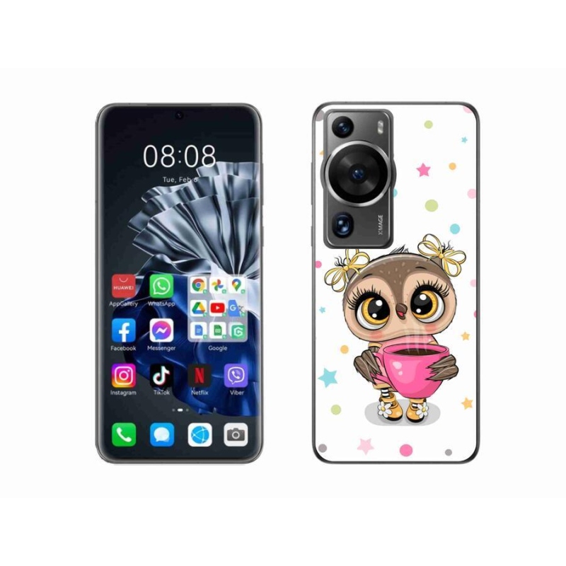 Gelový kryt mmCase na Huawei P60 Pro - kreslená sovička