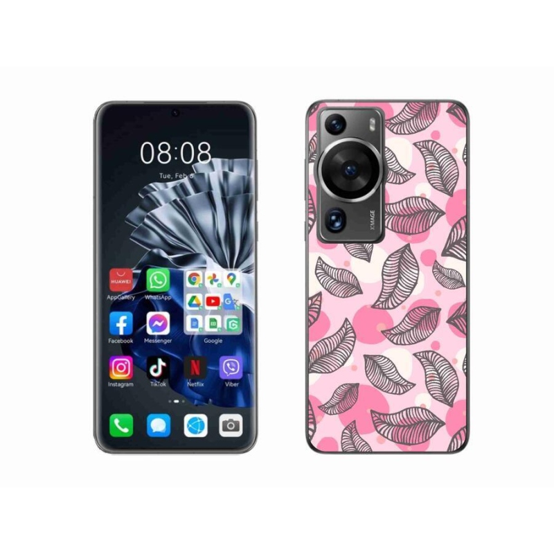 Gelový kryt mmCase na Huawei P60 Pro - kreslené padající listy