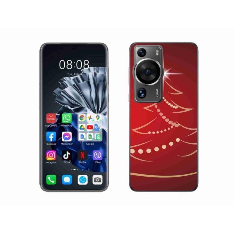Gelový kryt mmCase na Huawei P60 Pro - kreslený vánoční stromek