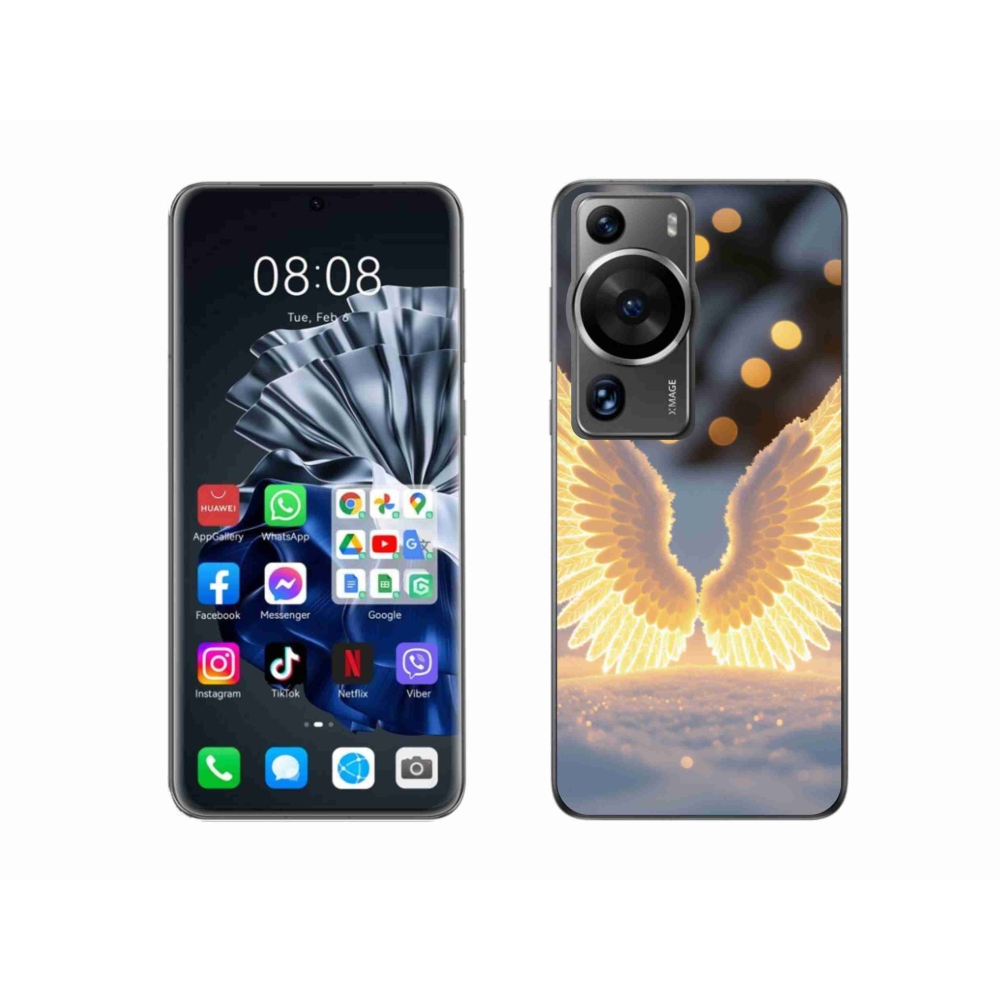 Gelový kryt mmCase na Huawei P60 Pro - křídla