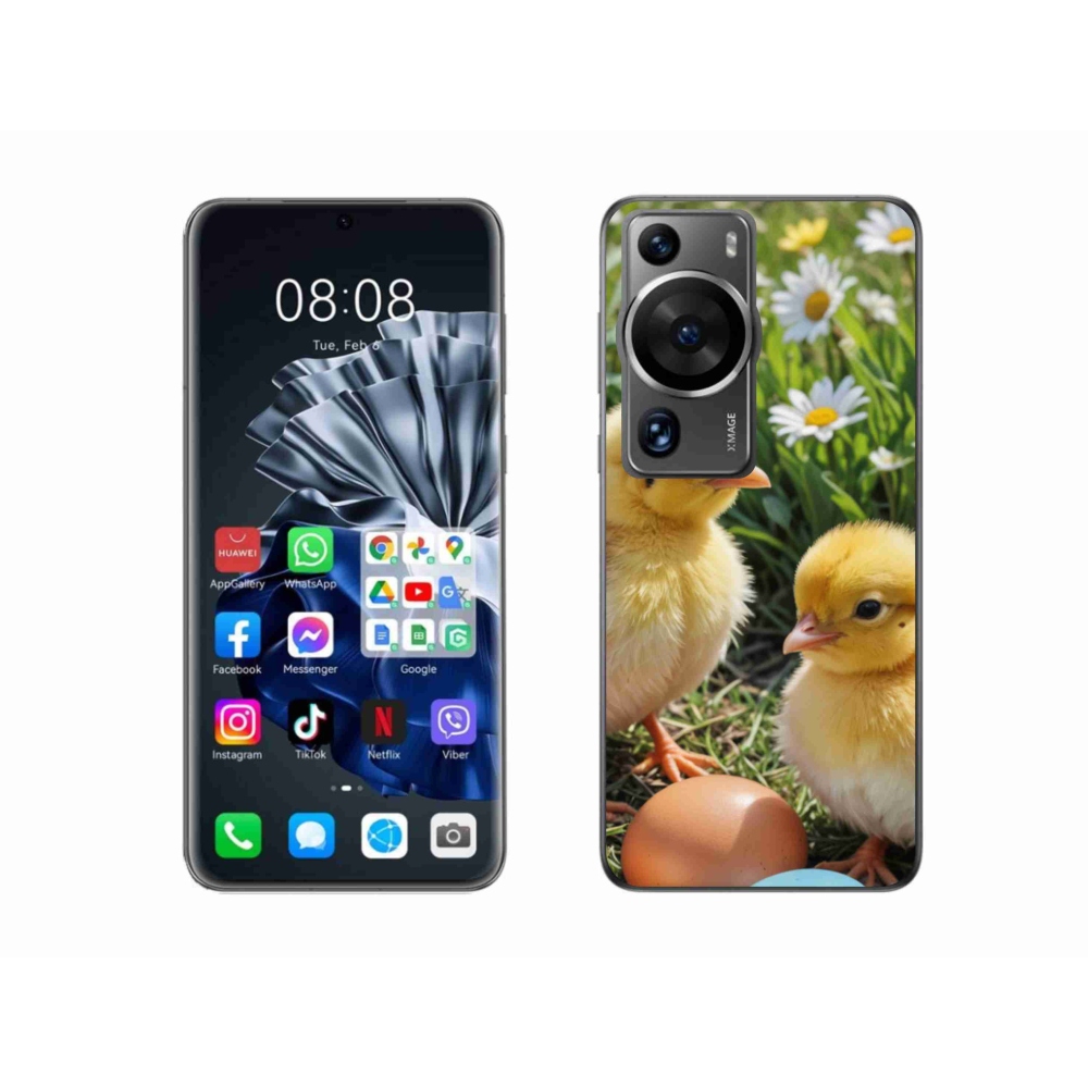 Gelový kryt mmCase na Huawei P60 Pro - kuřátka