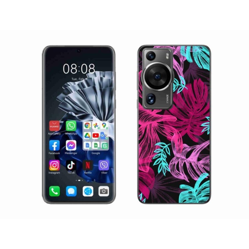 Gelový kryt mmCase na Huawei P60 Pro - květiny 1