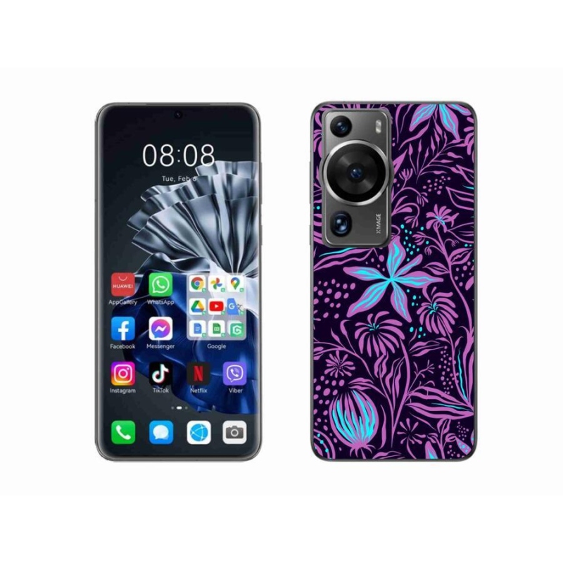 Gelový kryt mmCase na Huawei P60 Pro - květiny 2