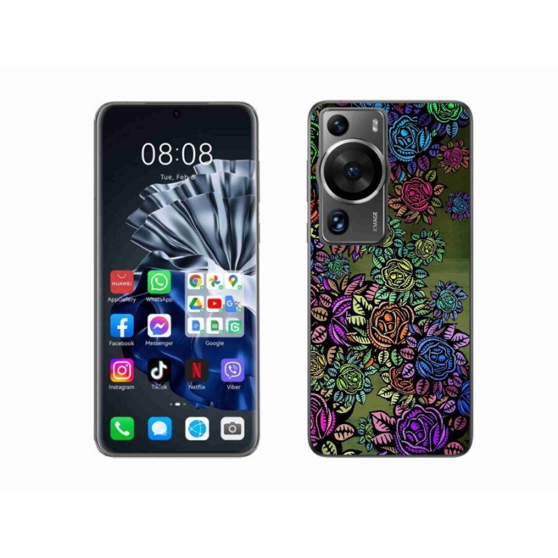 Gelový kryt mmCase na Huawei P60 Pro - květiny 6