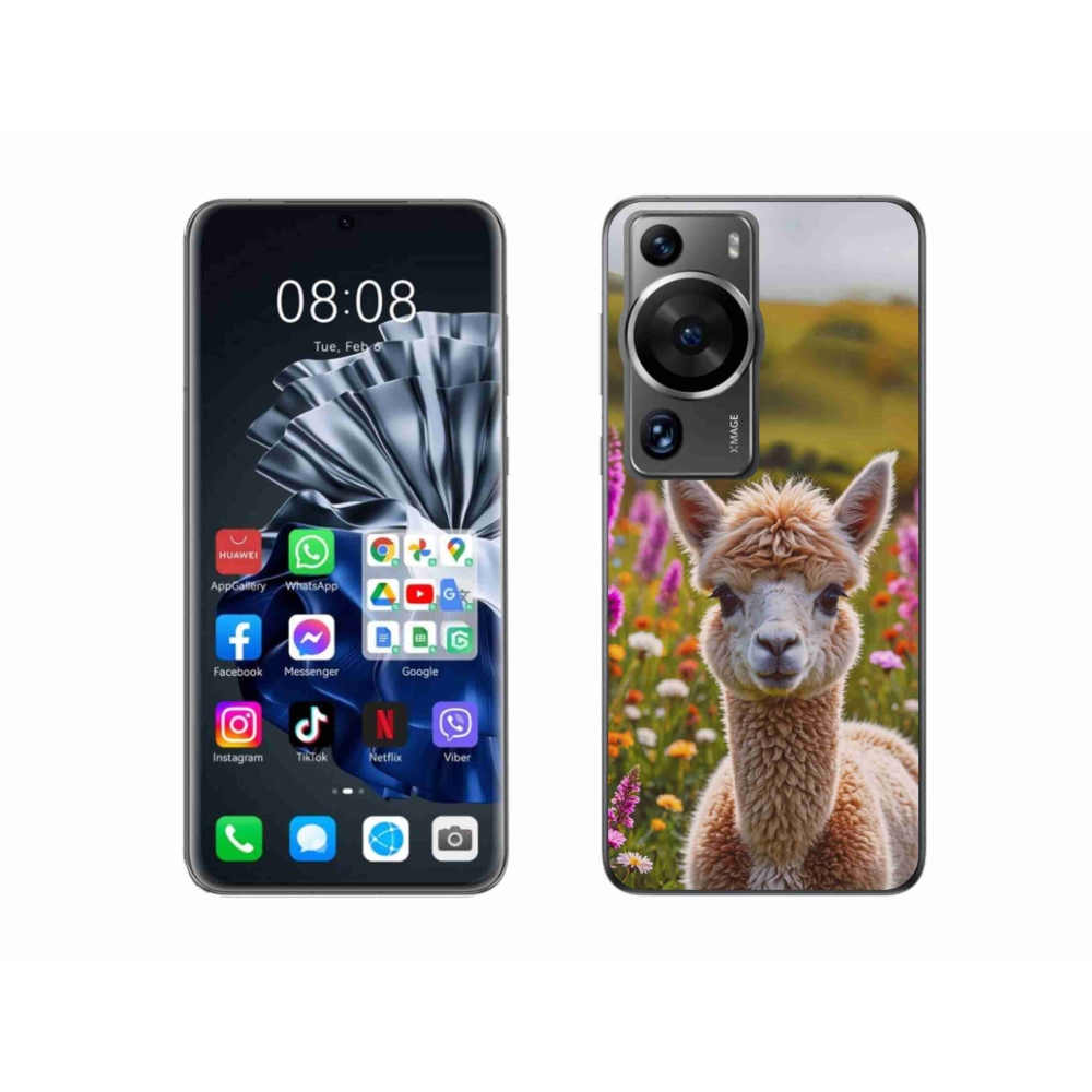 Gelový kryt mmCase na Huawei P60 Pro - lama na louce
