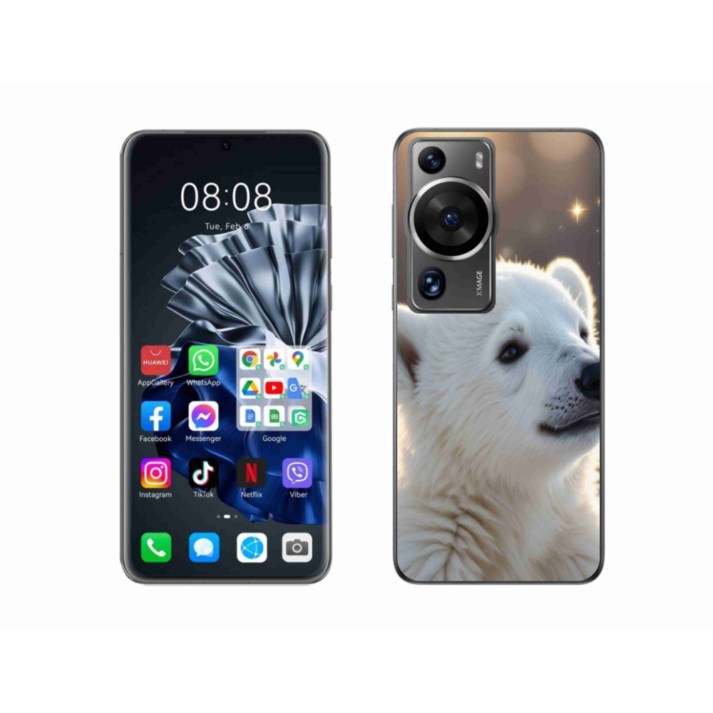 Gelový kryt mmCase na Huawei P60 Pro - lední medvěd