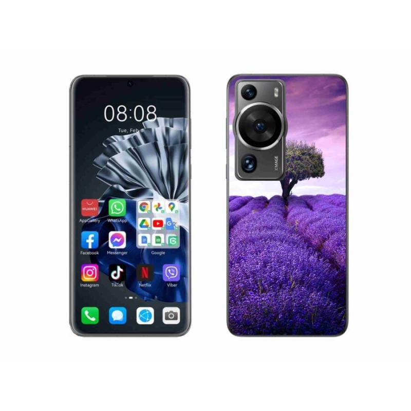 Gelový kryt mmCase na Huawei P60 Pro - levandulová louka
