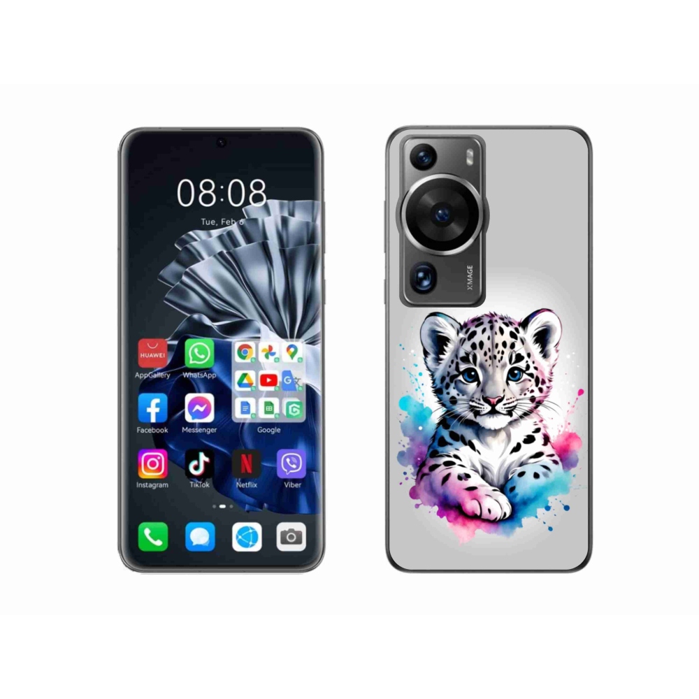 Gelový kryt mmCase na Huawei P60 Pro - levhartí mládě