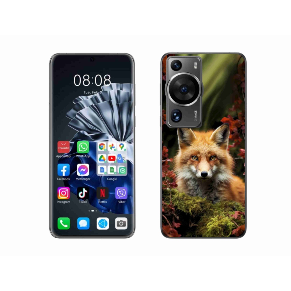 Gelový kryt mmCase na Huawei P60 Pro - liška v lese