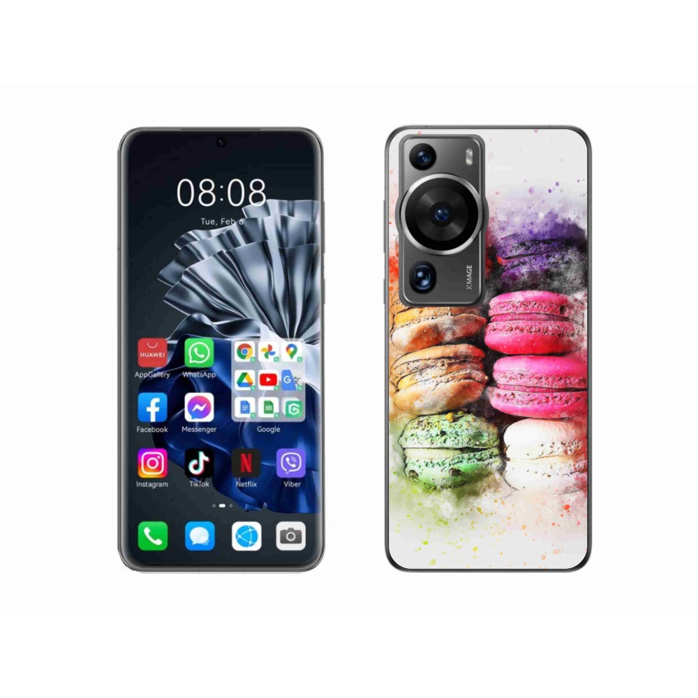 Gelový kryt mmCase na Huawei P60 Pro - makrónky