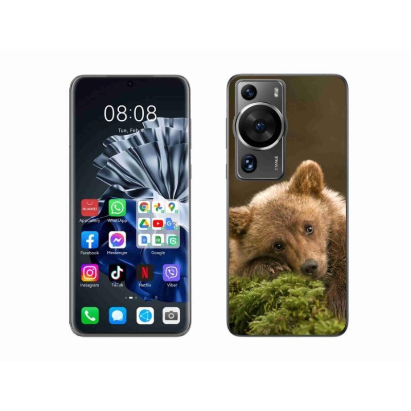 Gelový kryt mmCase na Huawei P60 Pro - medvěd