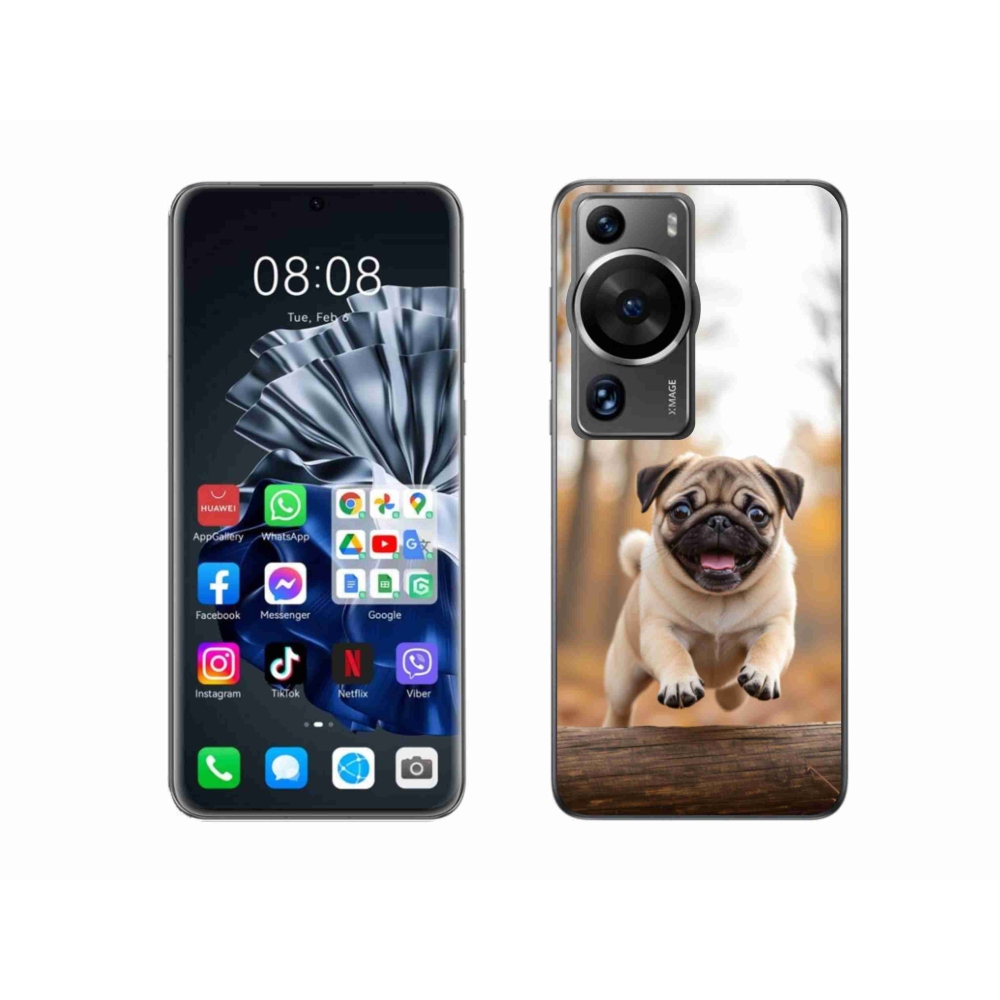 Gelový kryt mmCase na Huawei P60 Pro - mops 2