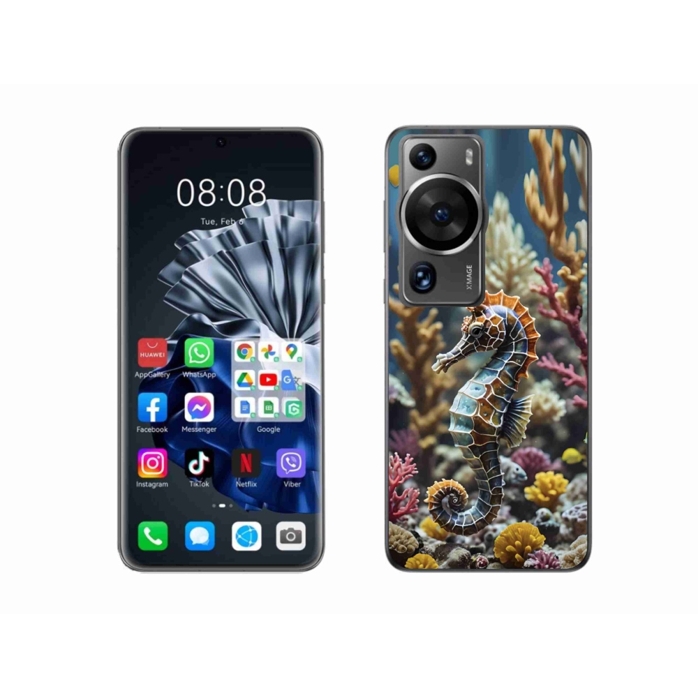 Gelový kryt mmCase na Huawei P60 Pro - mořský koník 2
