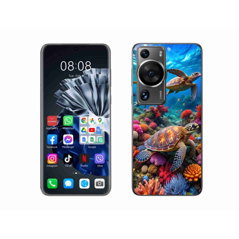 Gelový kryt mmCase na Huawei P60 Pro - mořský svět 2