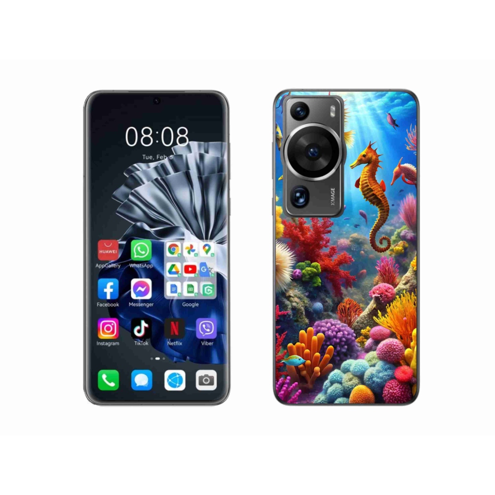 Gelový kryt mmCase na Huawei P60 Pro - mořský svět 3