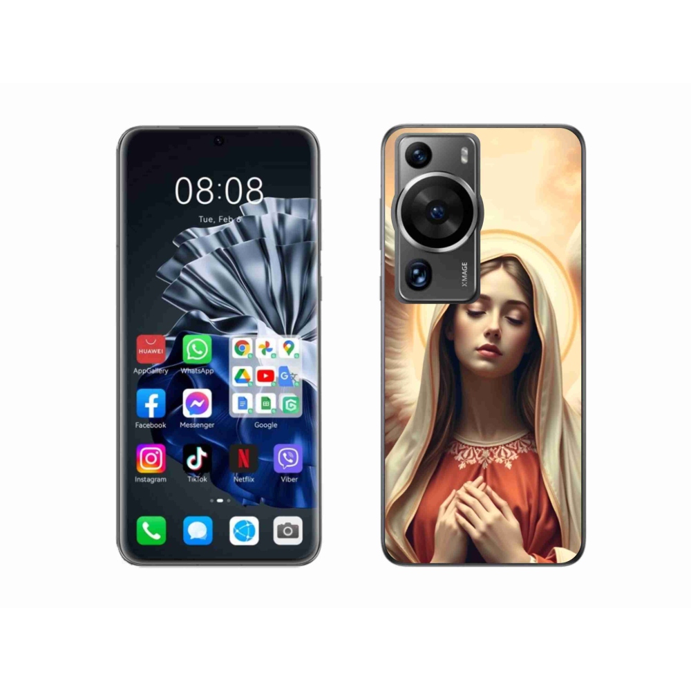 Gelový kryt mmCase na Huawei P60 Pro - náboženský motiv