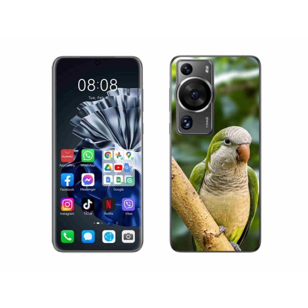 Gelový kryt mmCase na Huawei P60 Pro - papoušek mníšek