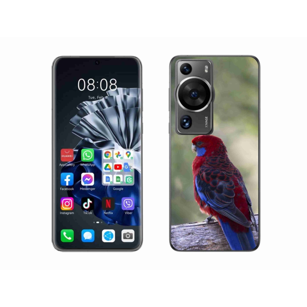Gelový kryt mmCase na Huawei P60 Pro - papoušek rosela