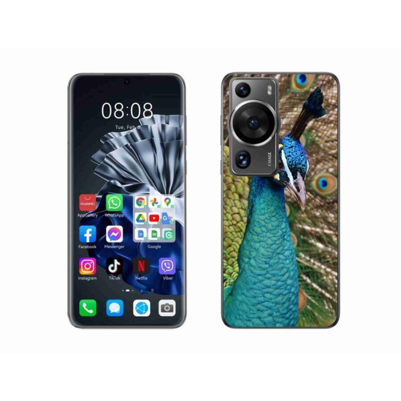 Gelový kryt mmCase na Huawei P60 Pro - páv