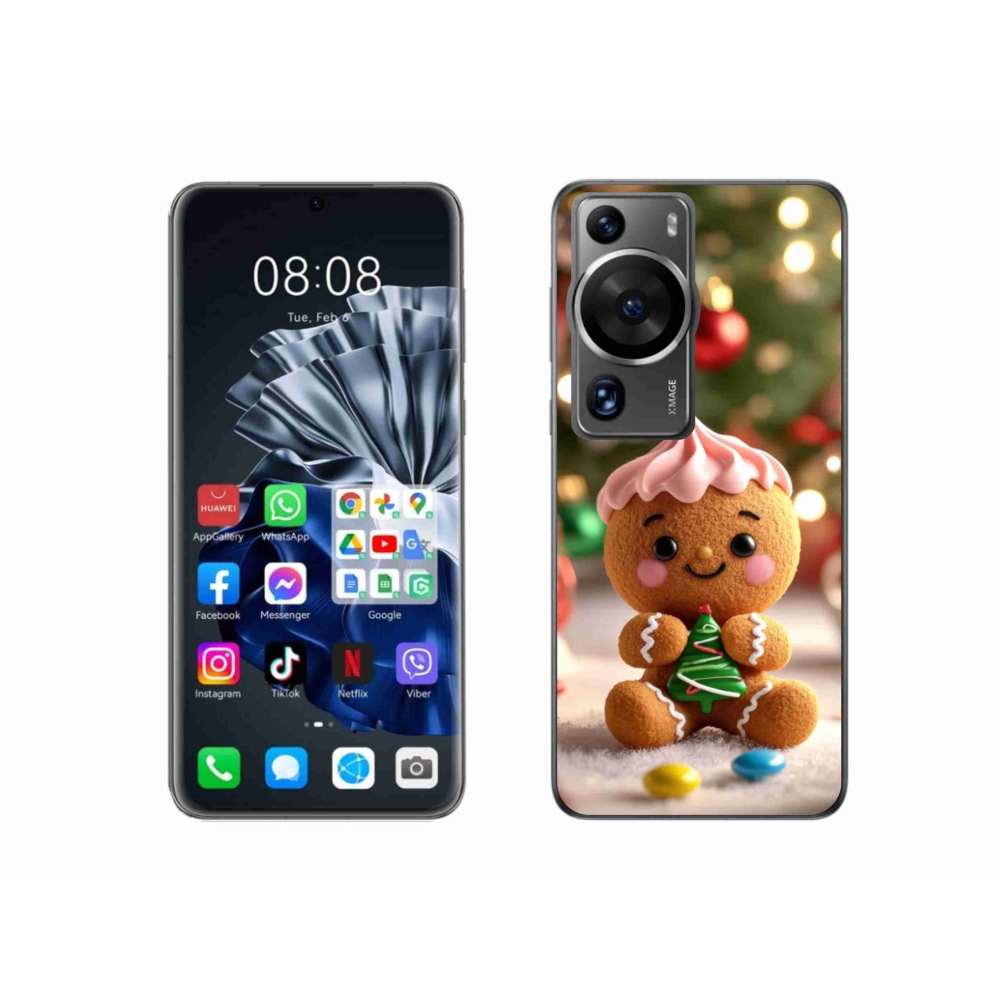 Gelový kryt mmCase na Huawei P60 Pro - perníček
