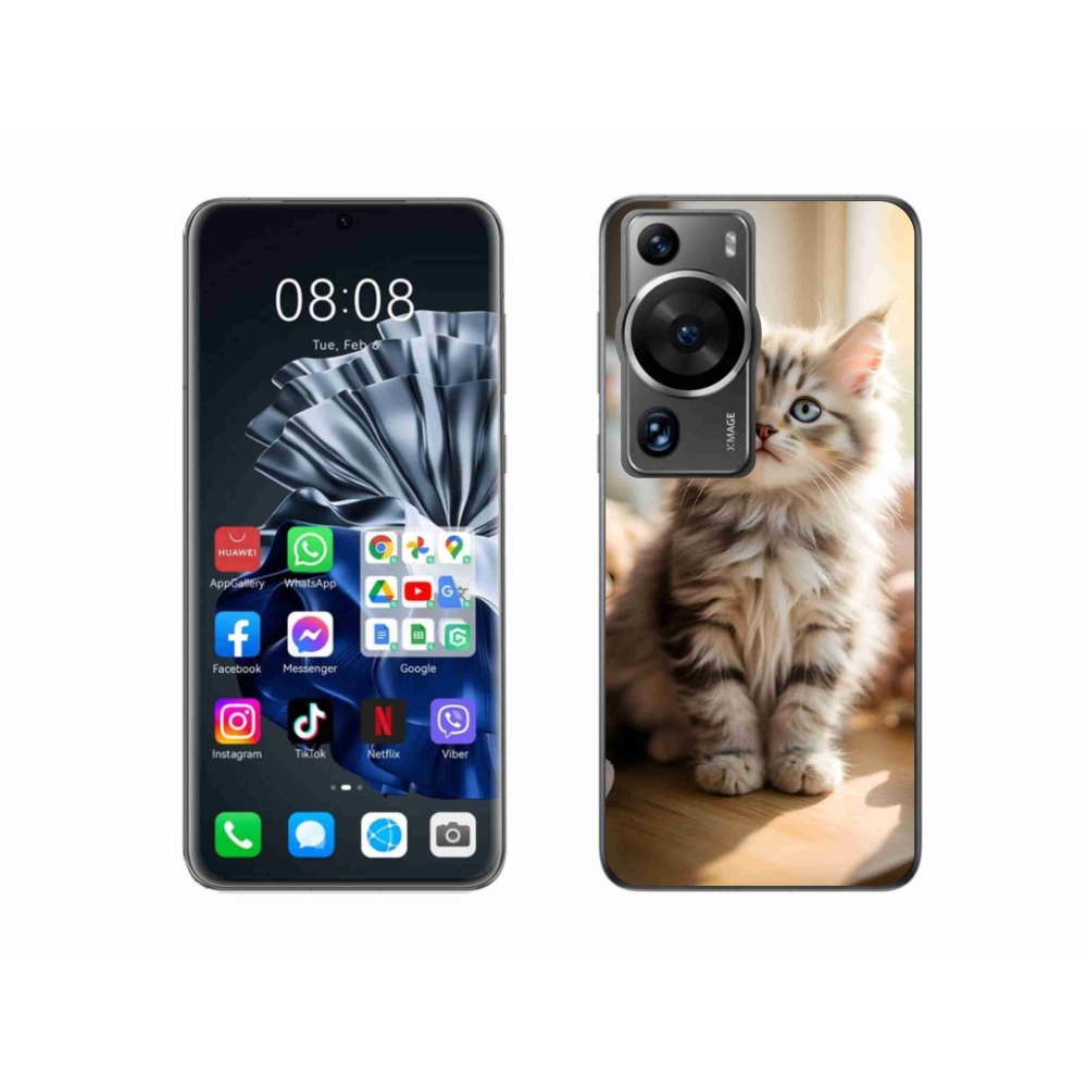 Gelový kryt mmCase na Huawei P60 Pro - roztomilé kotě 10