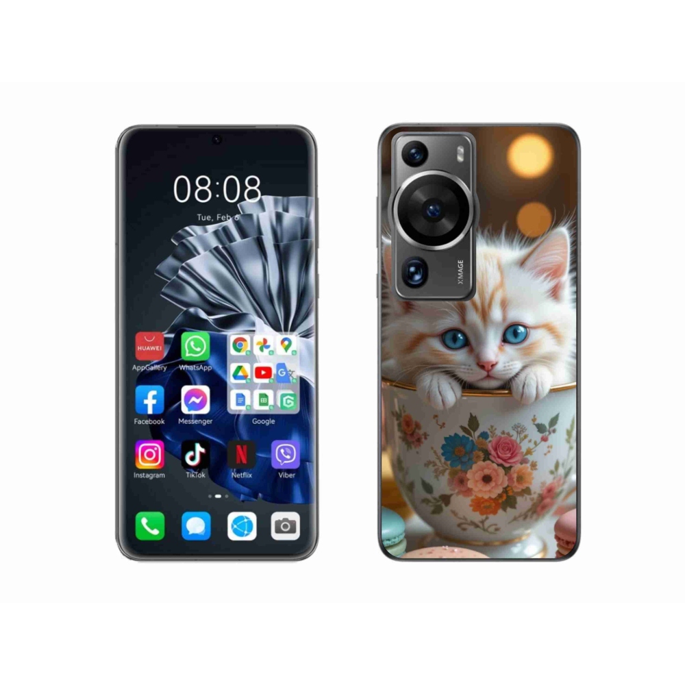 Gelový kryt mmCase na Huawei P60 Pro - roztomilé kotě 6