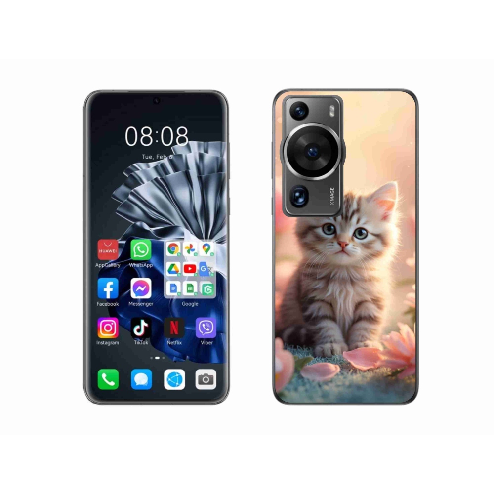 Gelový kryt mmCase na Huawei P60 Pro - roztomilé kotě 8