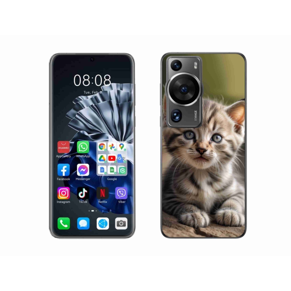 Gelový kryt mmCase na Huawei P60 Pro - roztomilé kotě 9