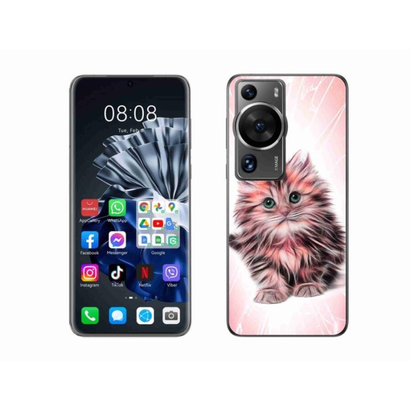 Gelový kryt mmCase na Huawei P60 Pro - roztomilé kotě